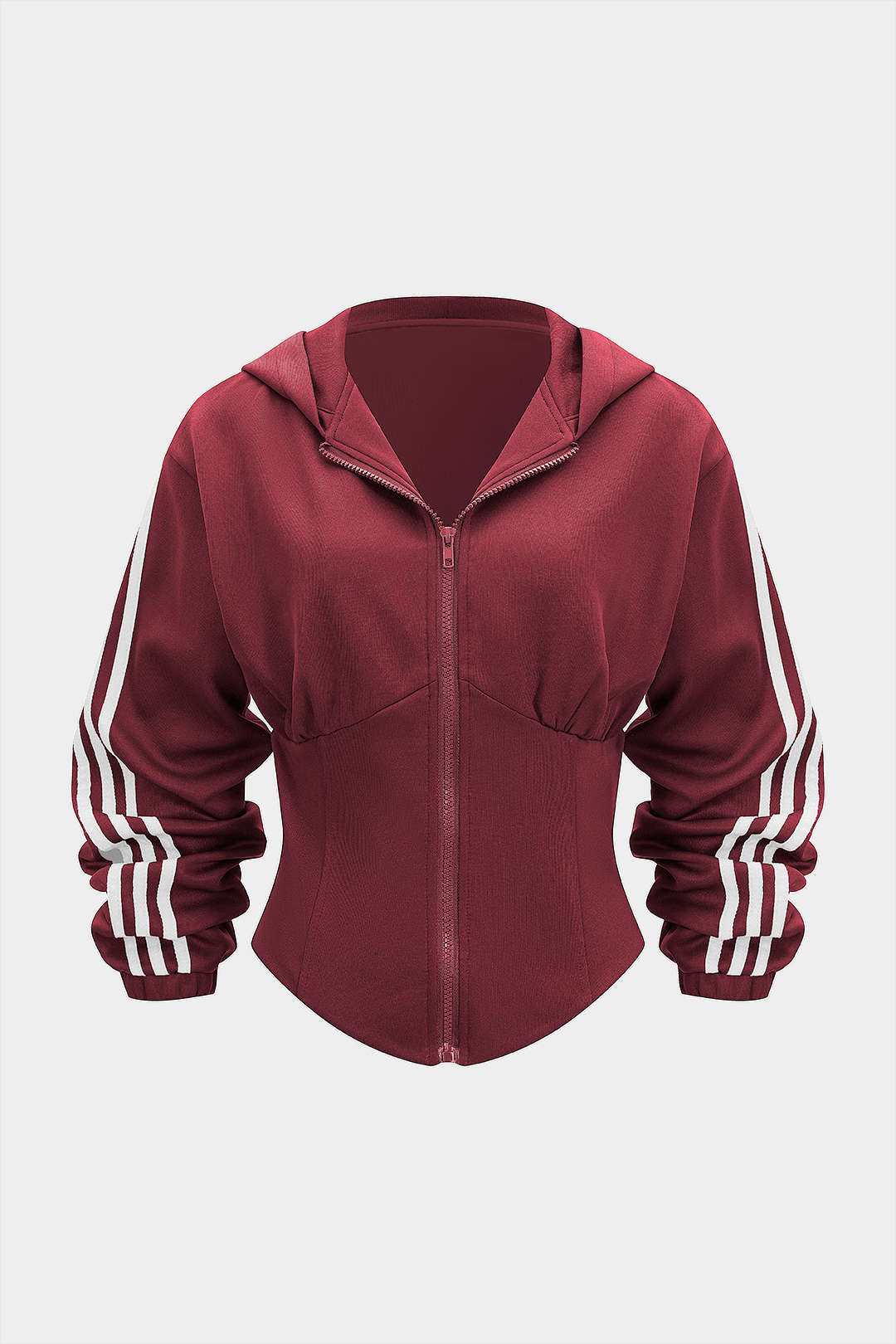 Contrast Zipper Hoodie