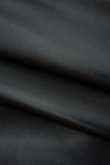 Faux Leather Braided Belted High Waist Barrel Trousers