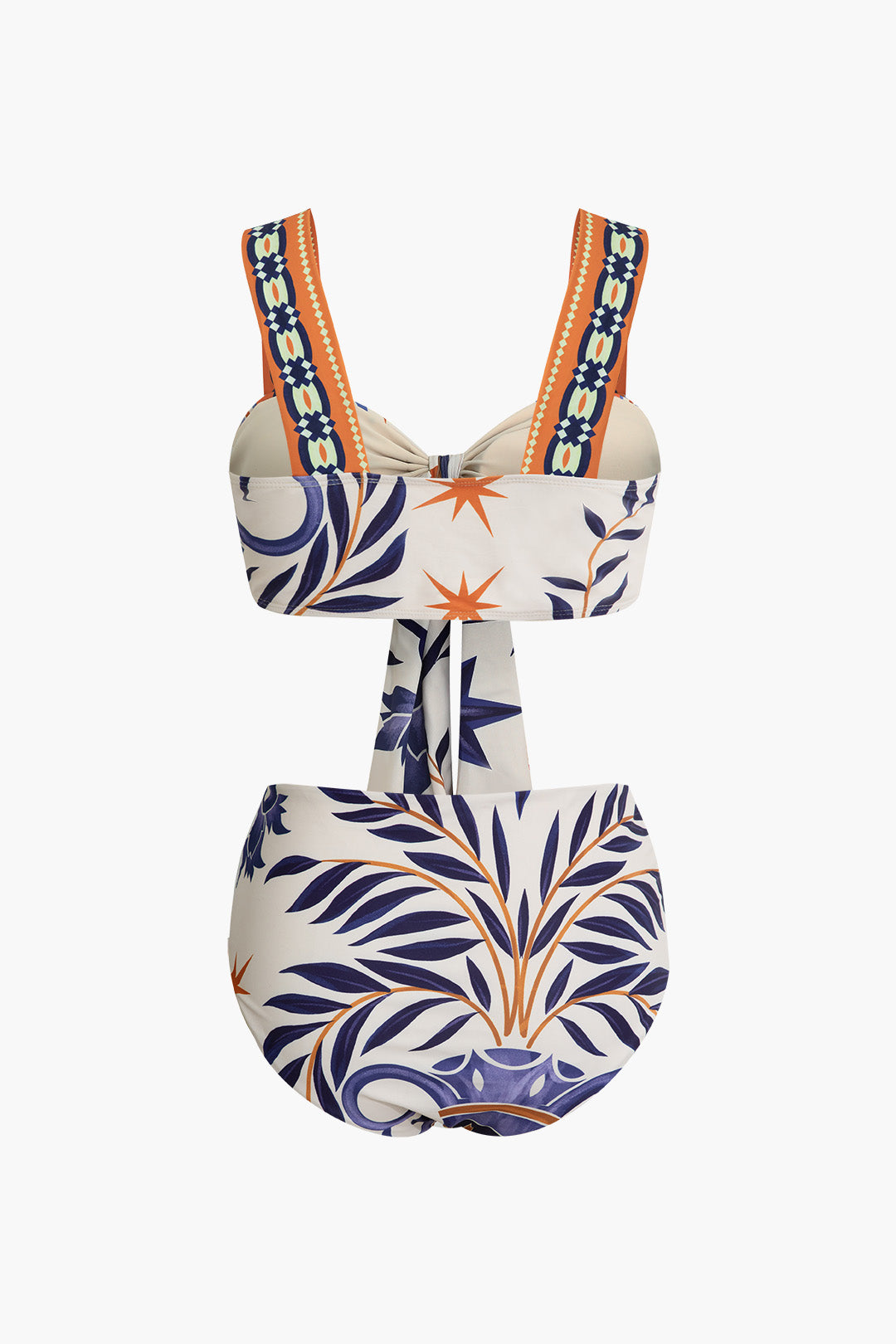Tribal Print Two-Piece Swimsuit Bikini Set