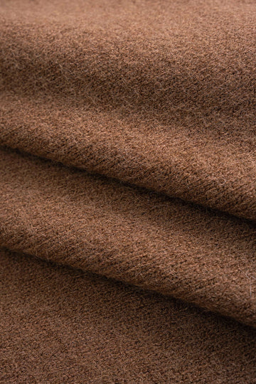 Knit Belted Batwing Long-Sleeve Dress