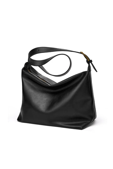Faux Leather Buckle Cross-body Bag