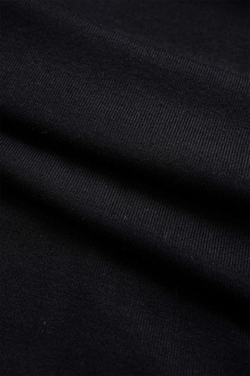 Metallic Ring Asymmetrical Long-Sleeve Top