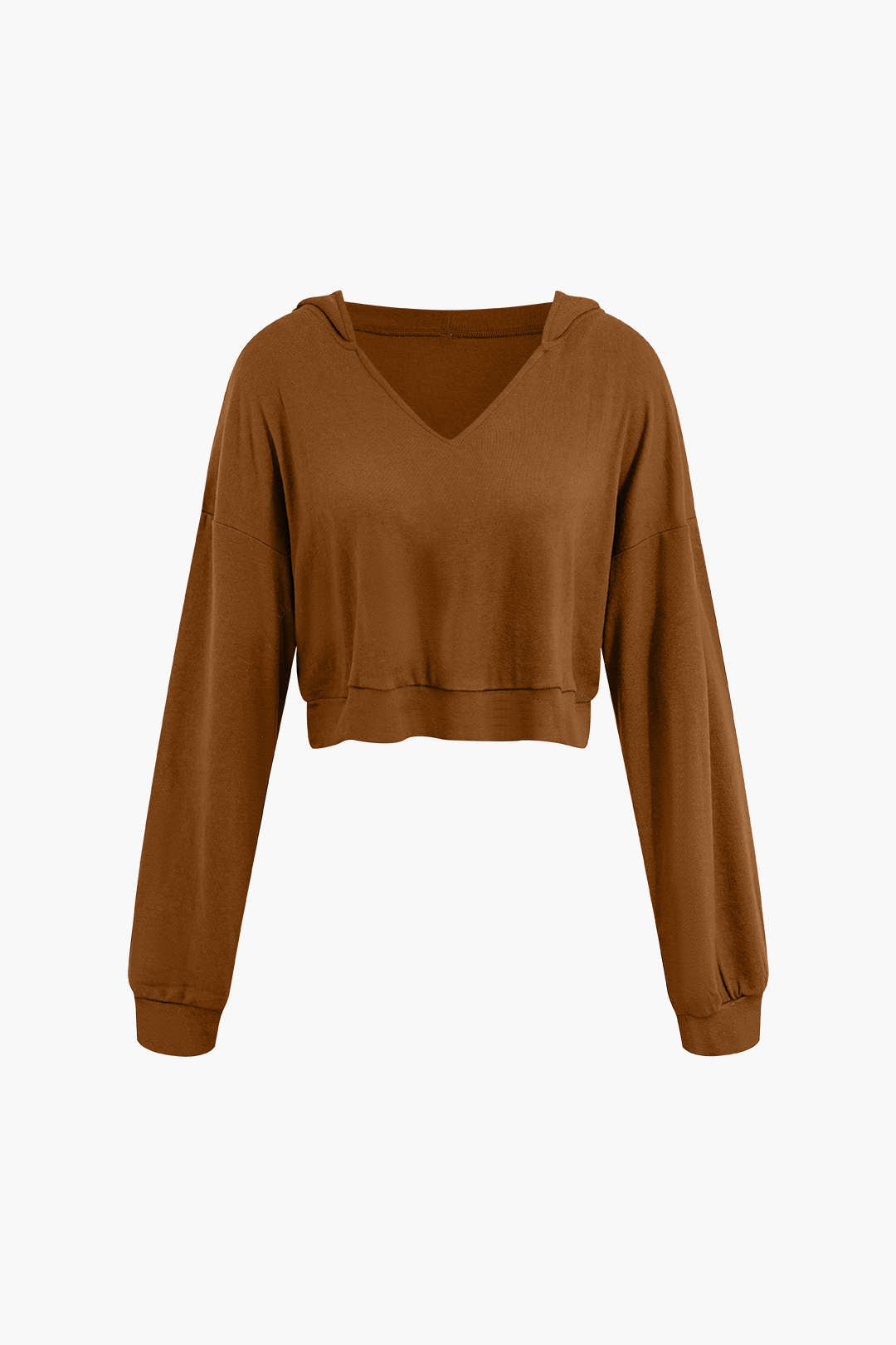 Basic ärmelloses maximales Kleid mit V-Ausschnitt und Sweatshirt-Set mit Kapuze