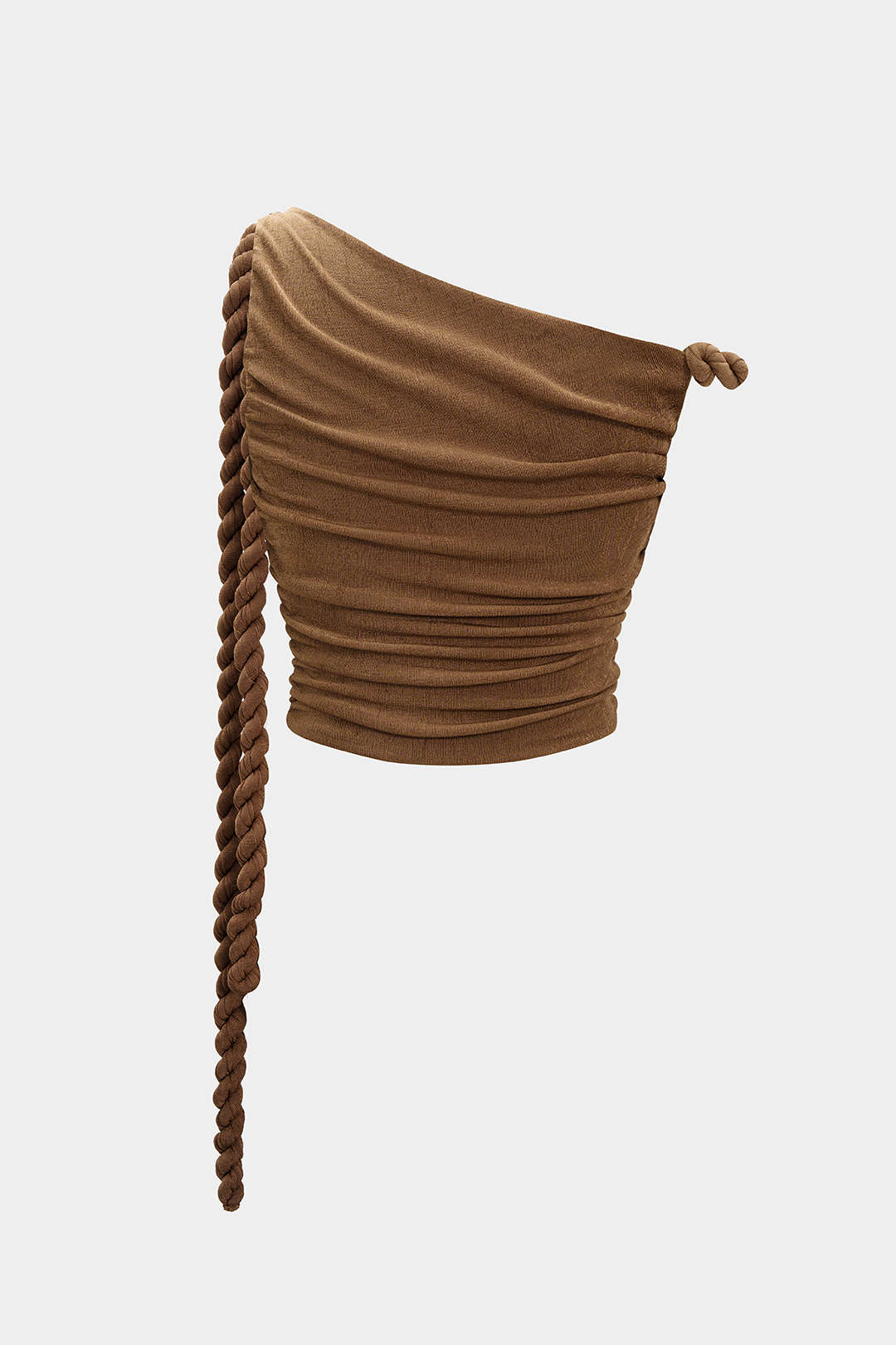 Ruched Twist Knot Tube Top