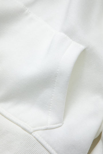Basic Solid Long Sleeve Drawstring Pocket Hoodie