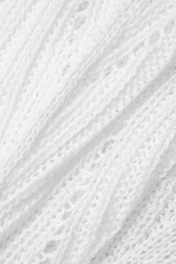Crochet Drawstring Knit Shorts