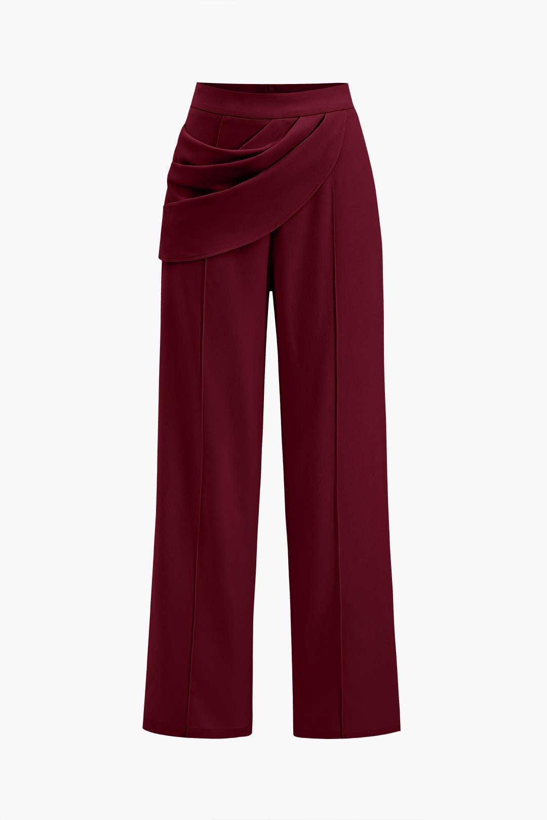 Solid Asymmetrical Trousers