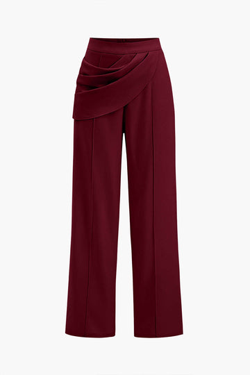 Pantalon asymétrique solide