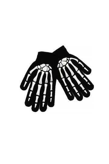 Skull Claw Print Gloves
