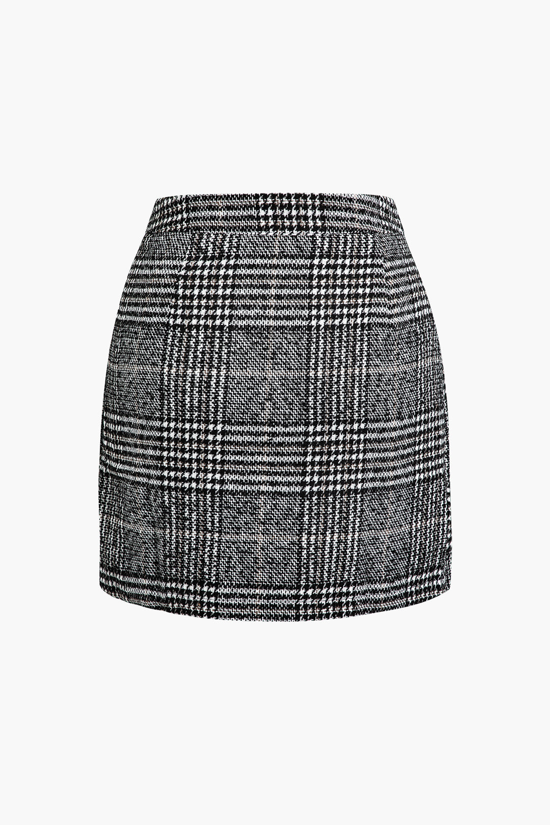 Tweed Wrap Mini Skirt