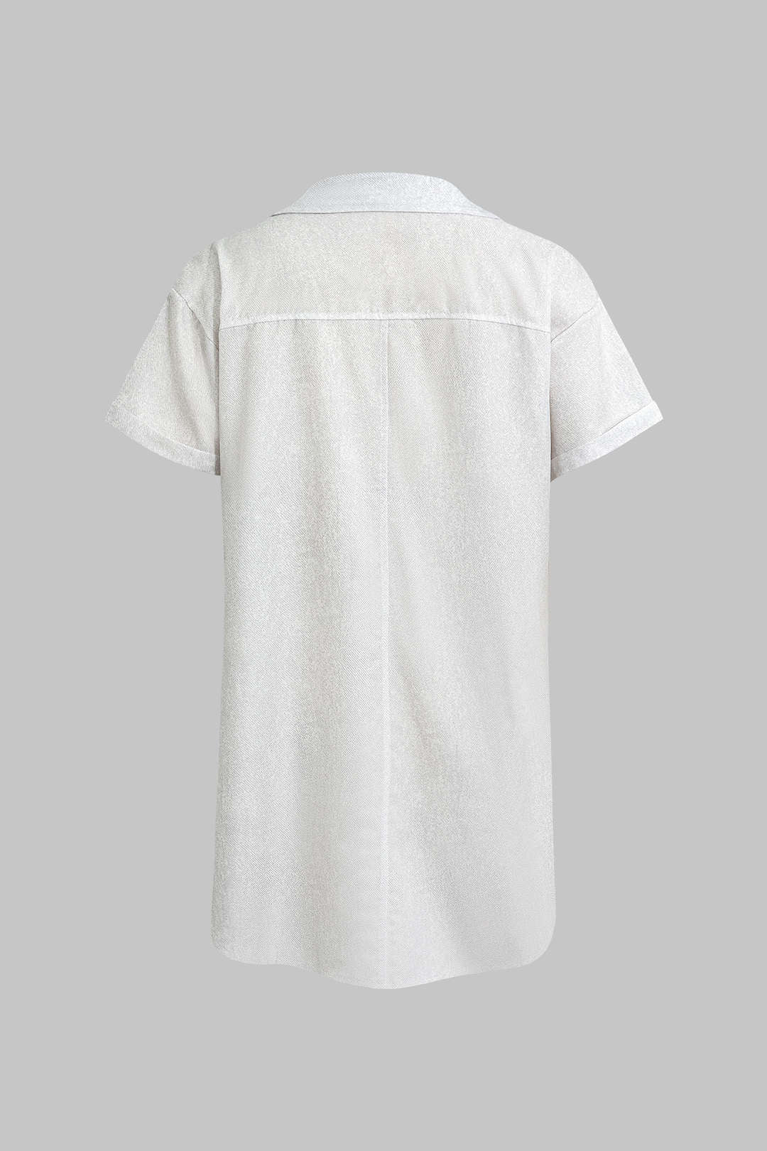 Chemise cachée avant nœud imprimé