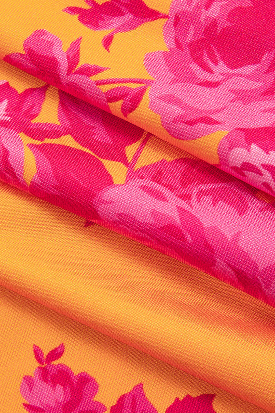 Floral Print Cowl Neck Tie Slip Maxi Dress