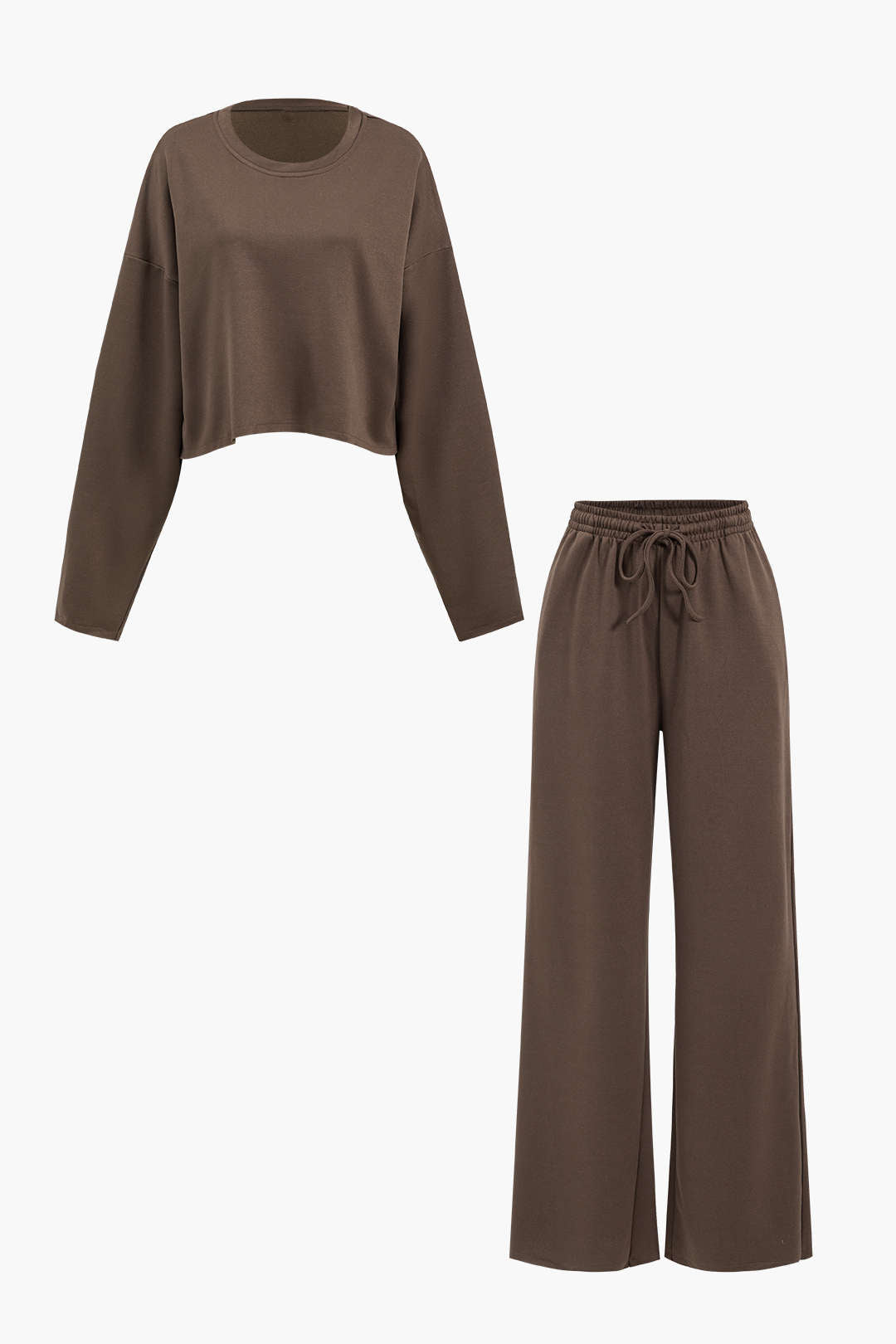 Long Sleeve Top And Drawstring Trousers Set