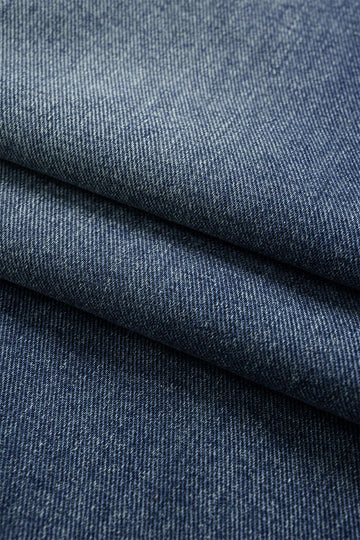 Plus Size Denim Asymmetrical High Waist Jeans