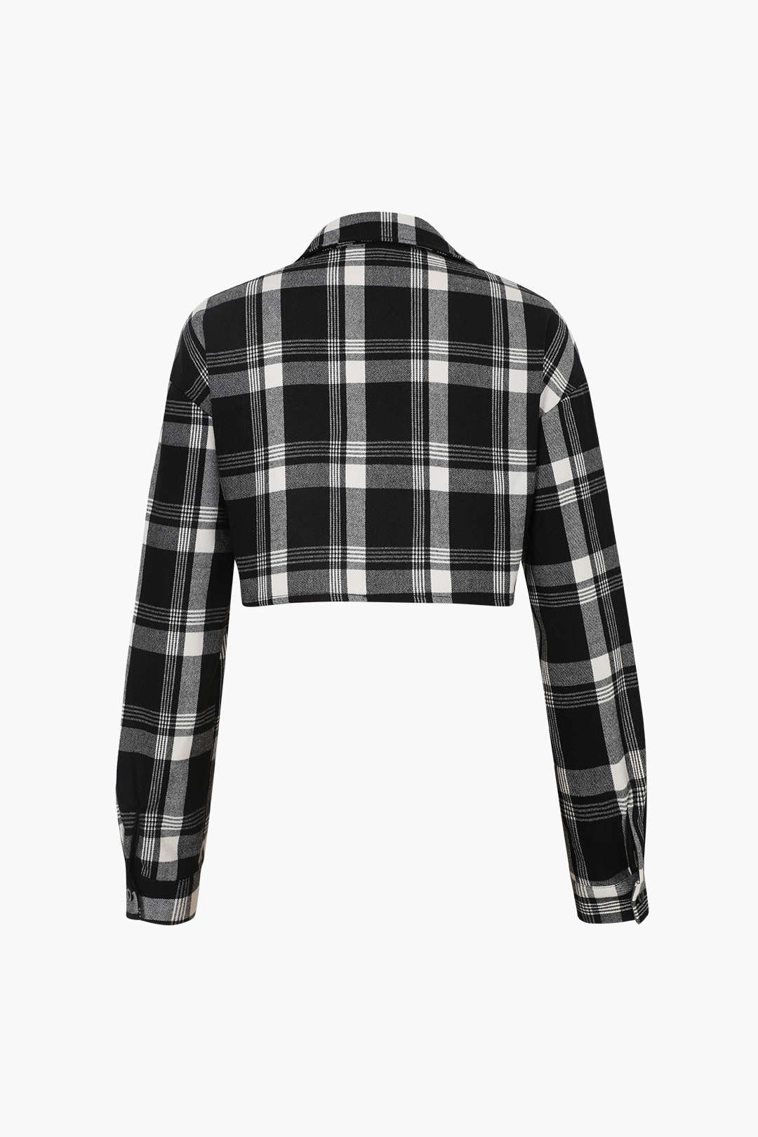 Cropped Checkered Shirt