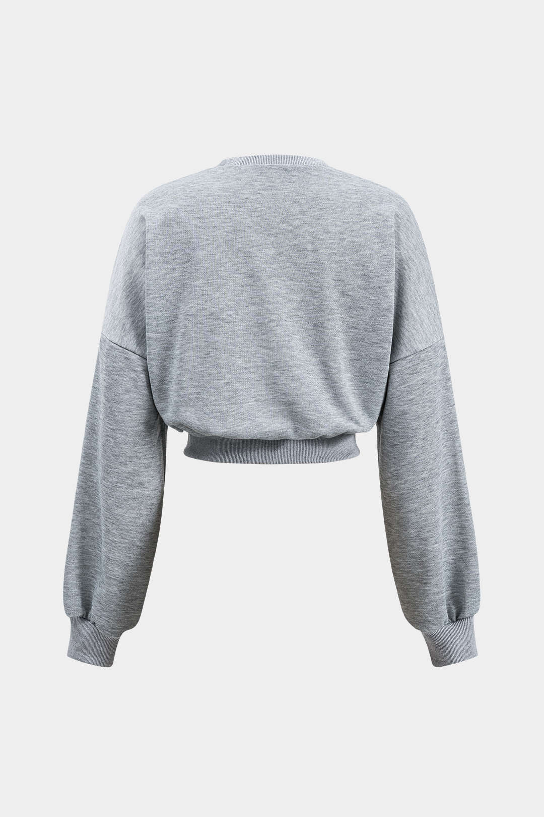 Ronde nek riem met lange mouwen sweatshirt