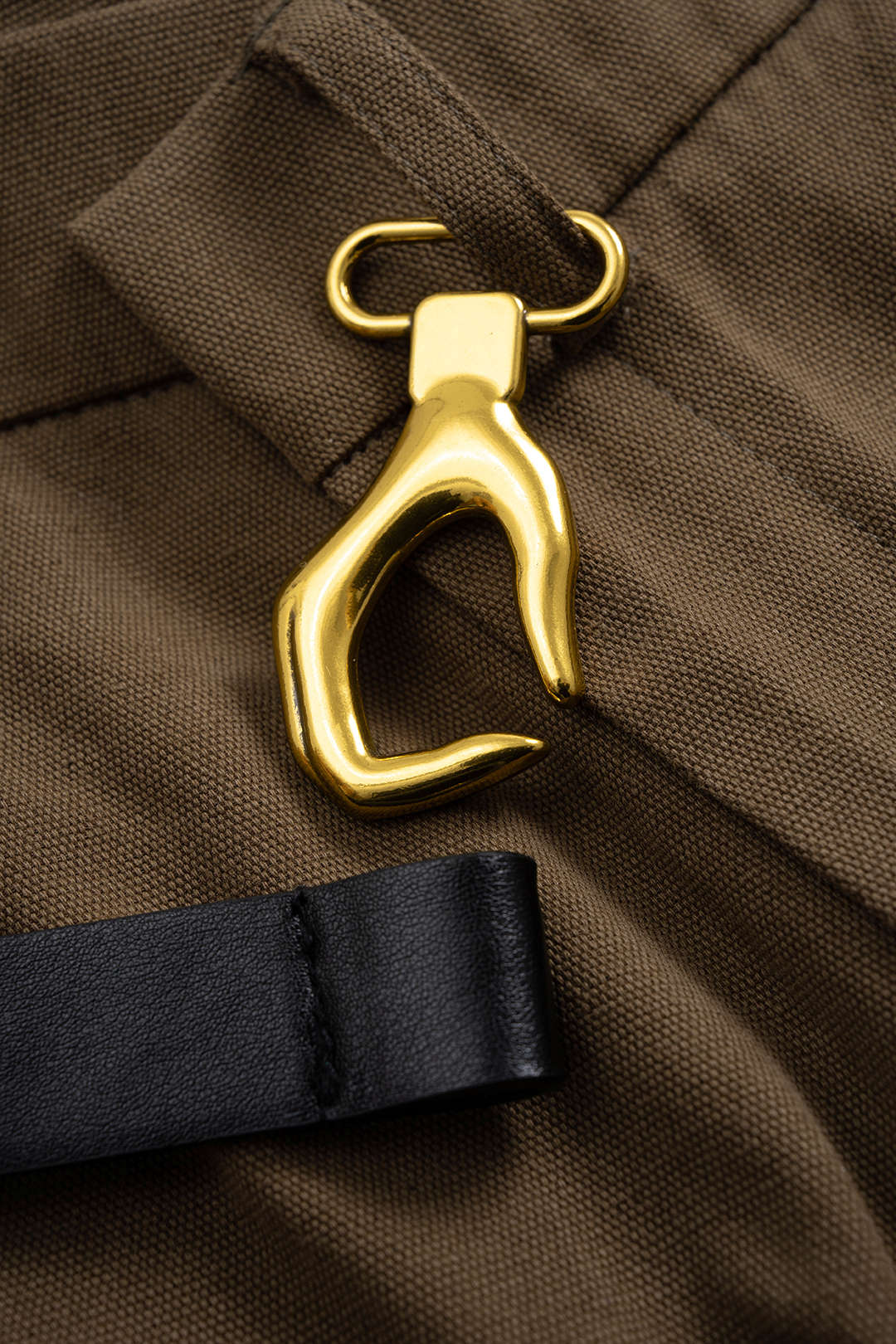 Plus Size Metallic Asymmetrical Trousers