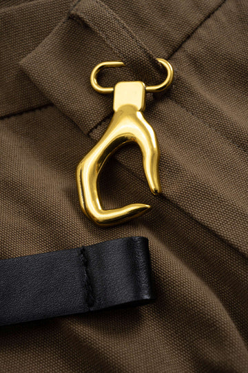 Plus Size Metallic Asymmetrical Trousers