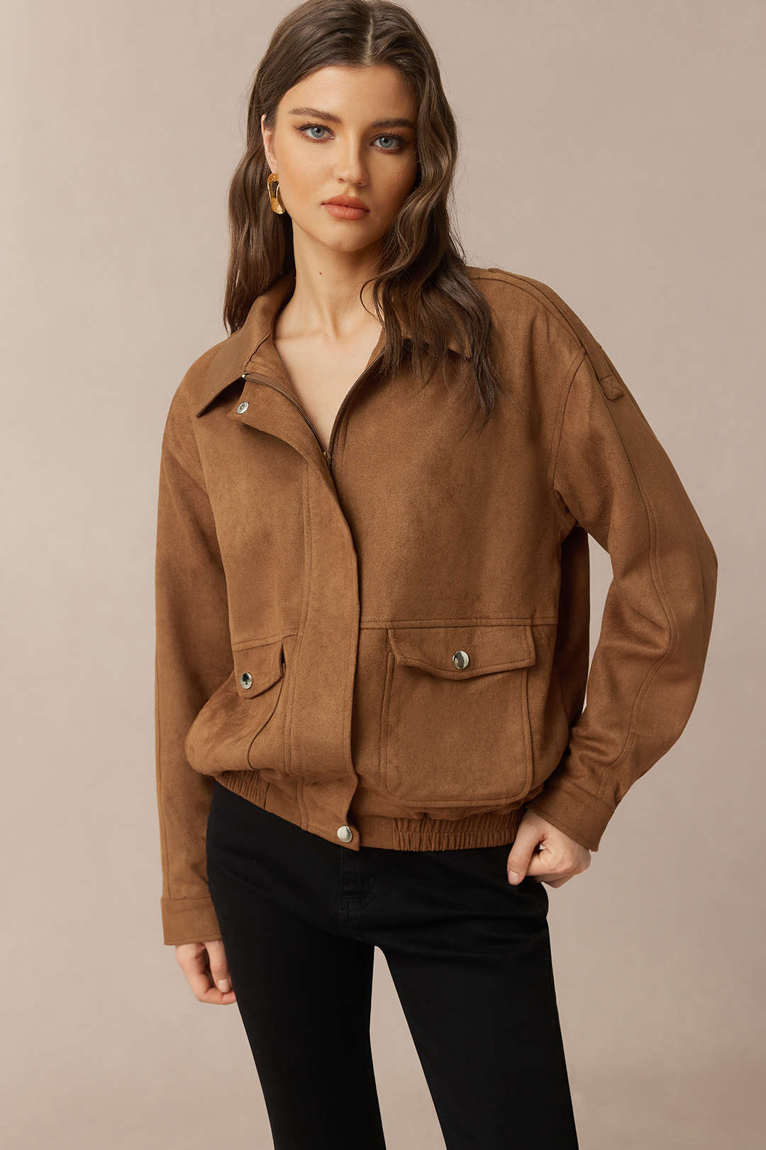 Suede Pocket Jacket