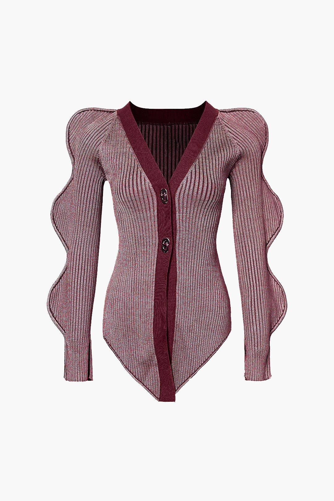 Solid Knit Button Cardigan