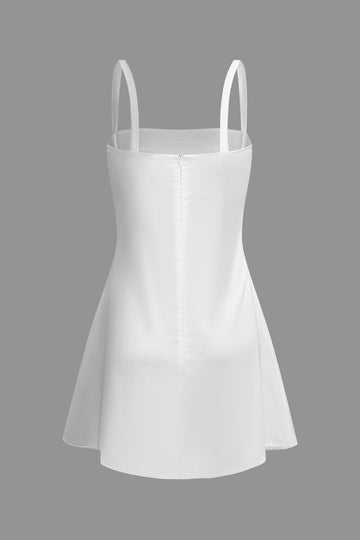 Satin Slip  A-Line Mini Dress