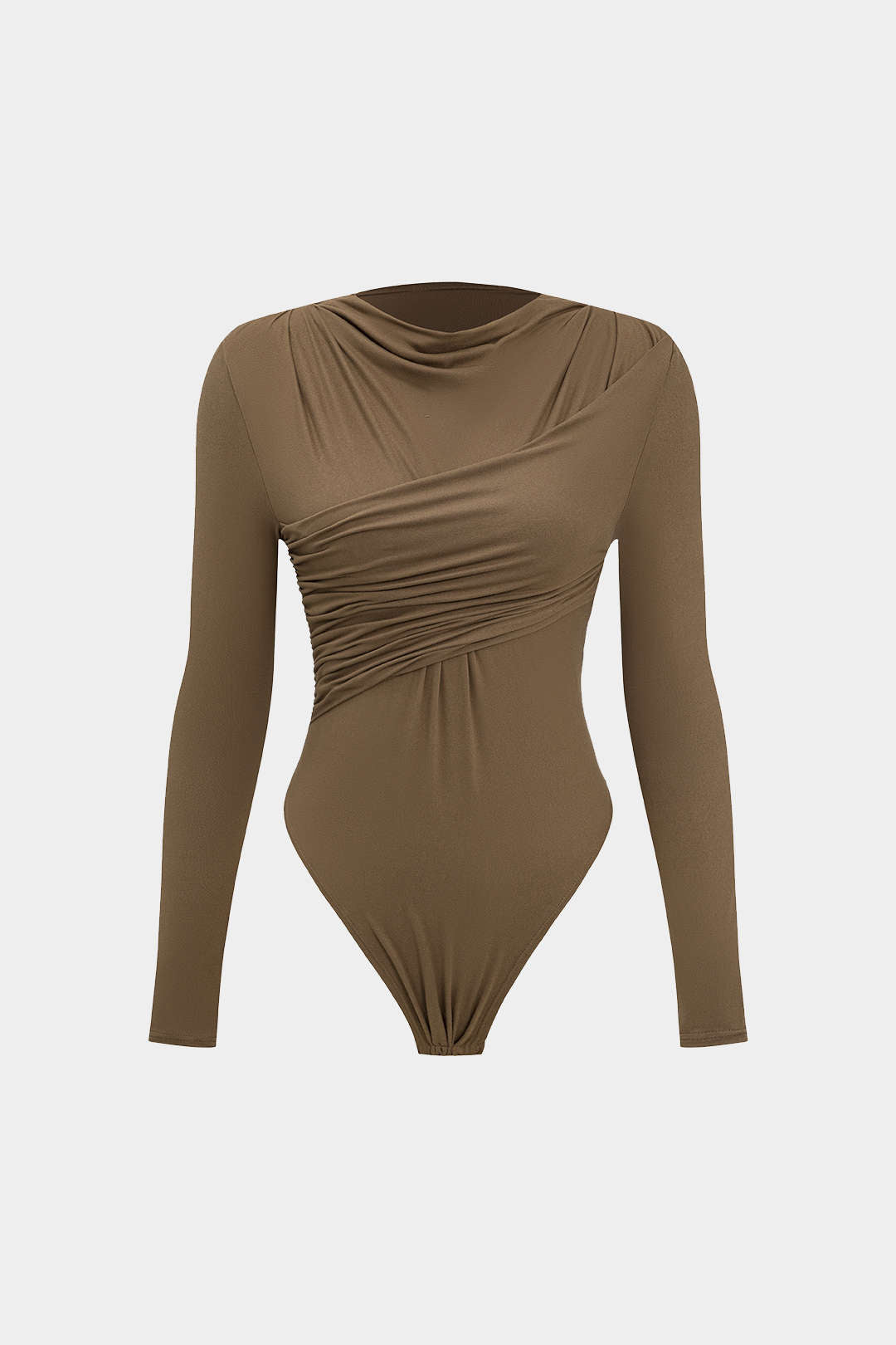 Gekruiste bodysuit met ruches