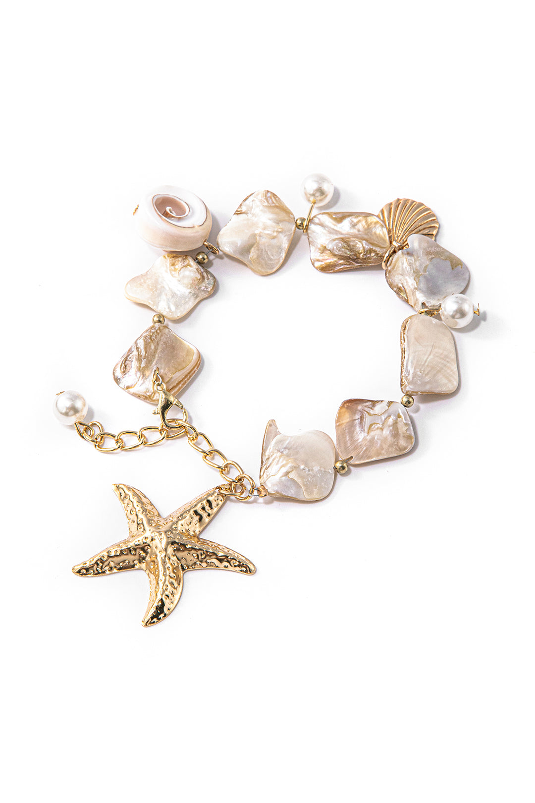 Shell Starfish Charm Bracelet