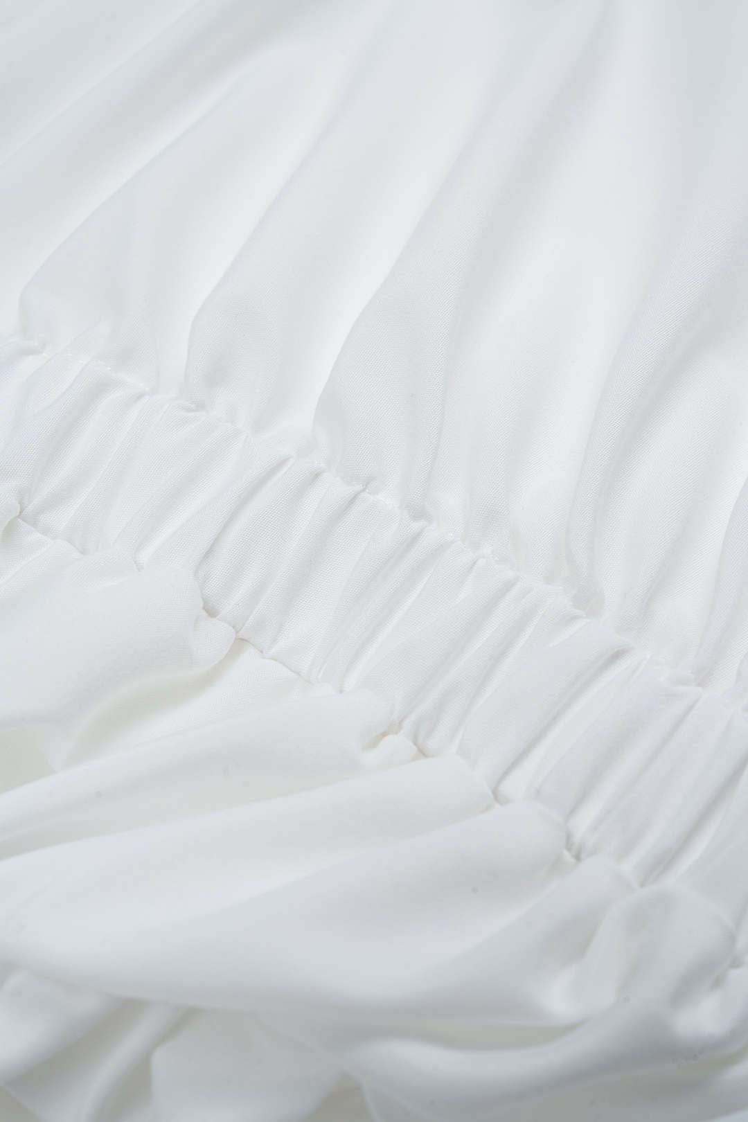 Ruched Drawstring Long-Sleeve Shirt