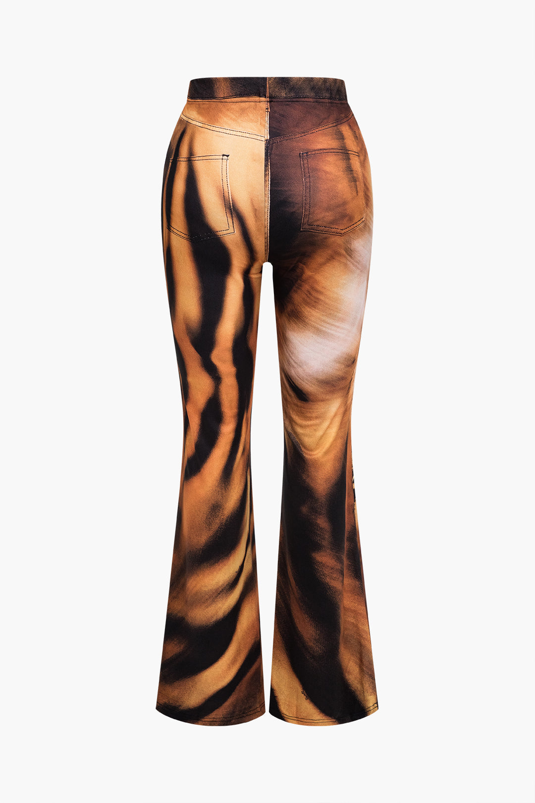 Tiger Print High Waist Trousers