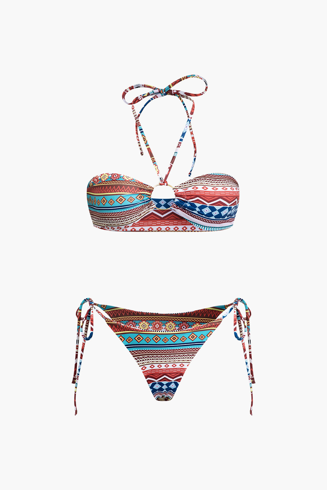 Ethnic Pattern Bikini Set