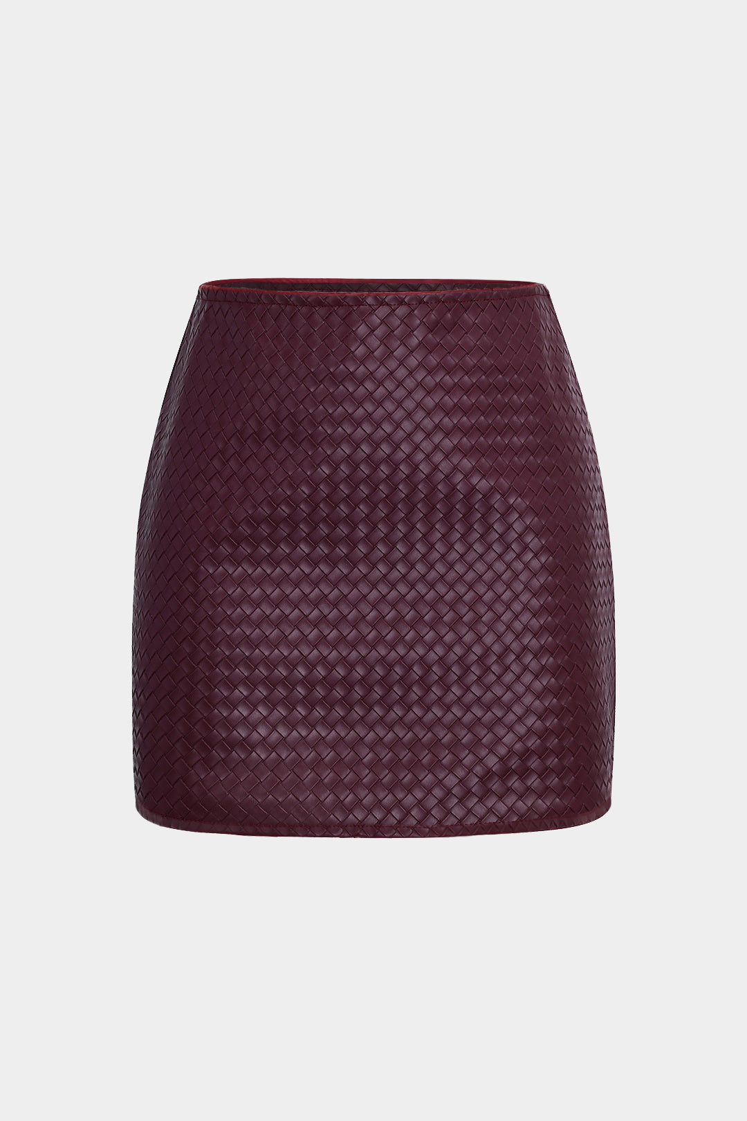 Basic Faux Leather Mini Skirt