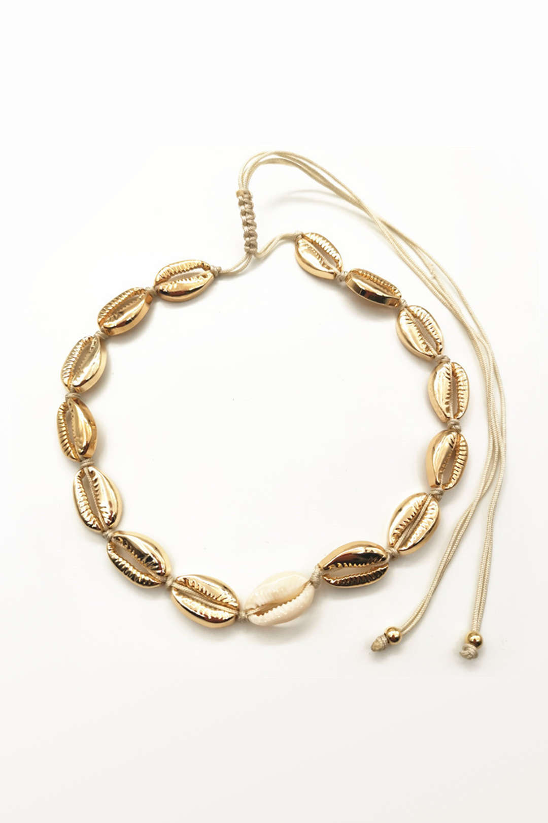Metallic Shell Necklace