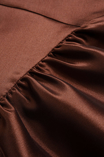 Plus Size Zipper Puff Hem Sleeveless Mini Dress