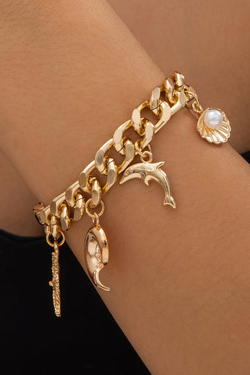 Ocean-themed Pendant Bracelet