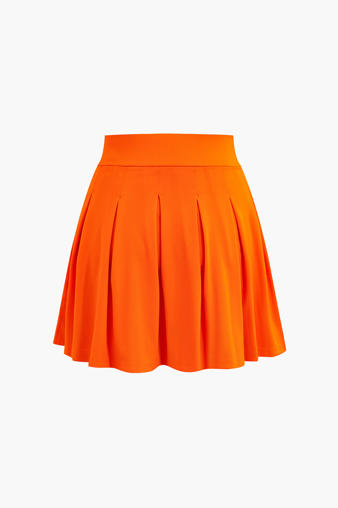 Button Up Crop Top and Pleated Skirt Set
