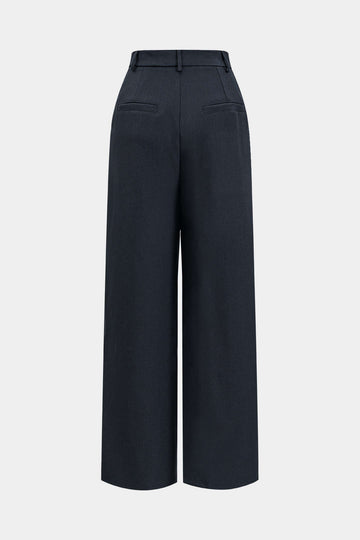 Asymmetrical Wide Leg Trousers