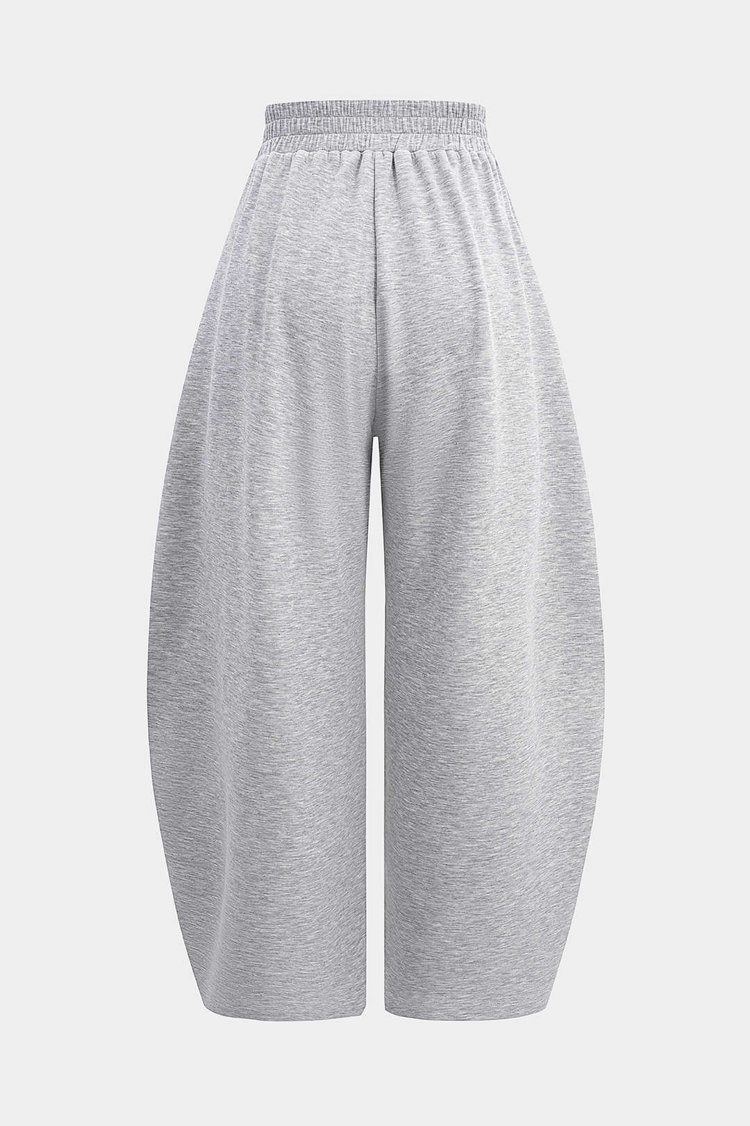 Crossed Shirred Waist Barrel Pants