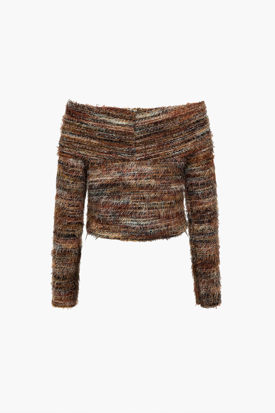 Kuntrast Faux Fur Sweater Top-kmiem twal