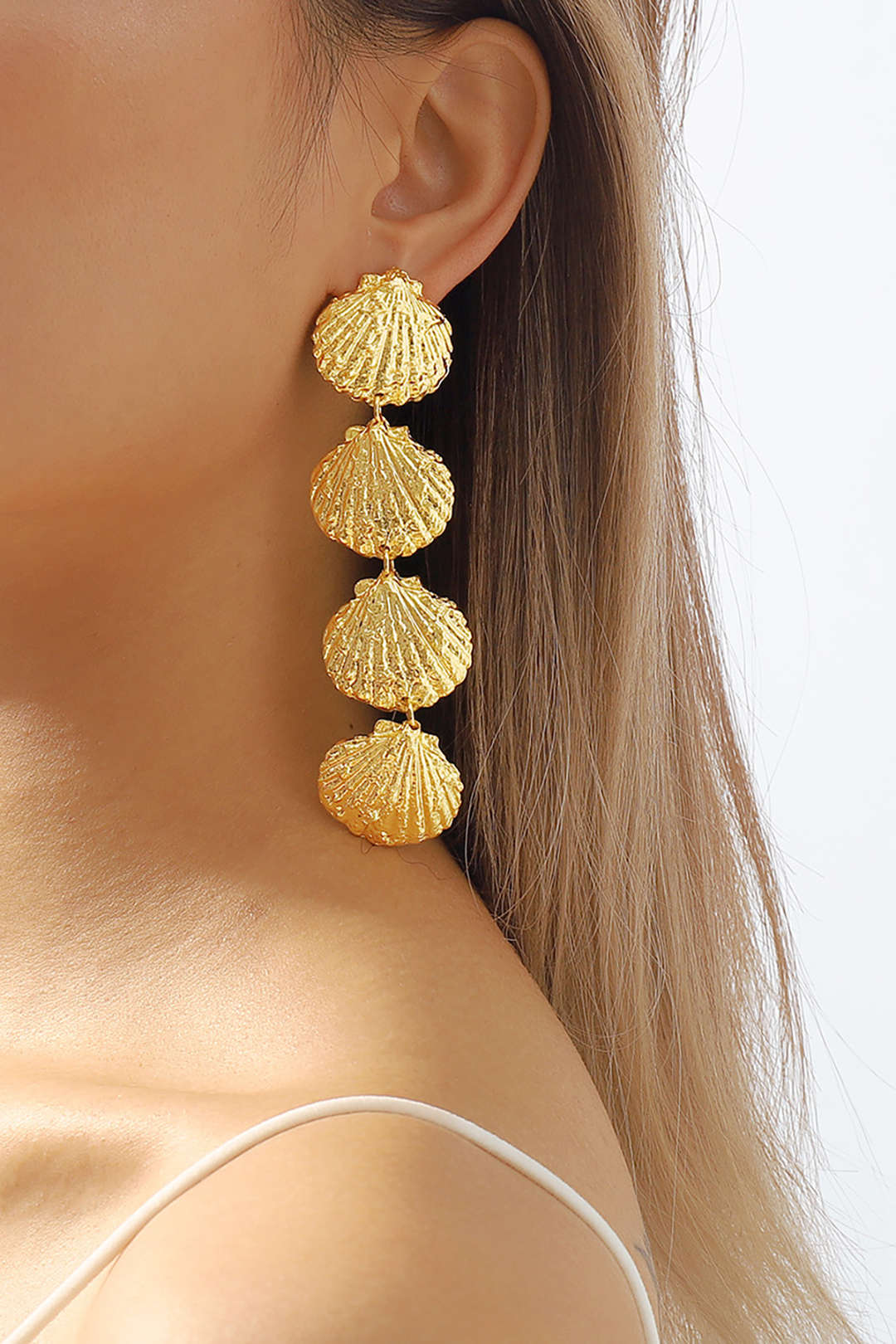 Four-shell Drop Earrings