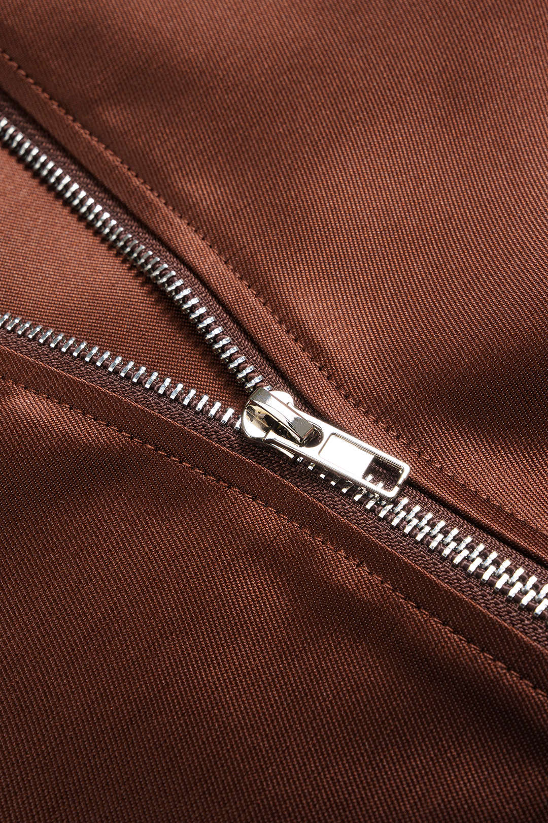 Plus Size Zipper Puff Hem Sleeveless Mini Dress