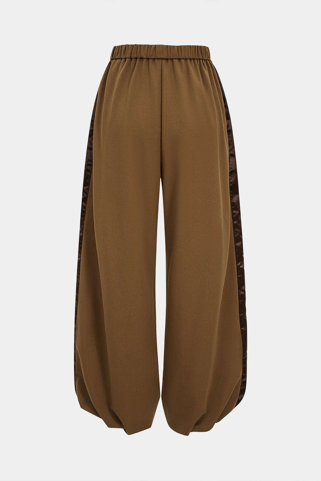 Patchwork Detail Ruched Pants