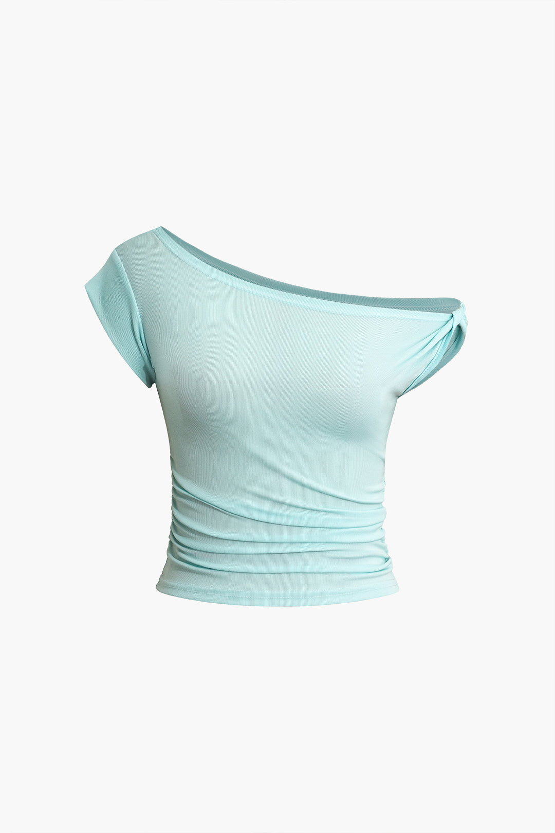 Twisted Asymmetrical Short Sleeve T-shirt