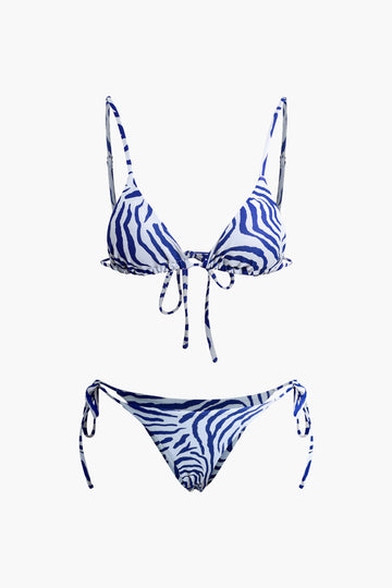 Leopard Print Tied Bikini Set