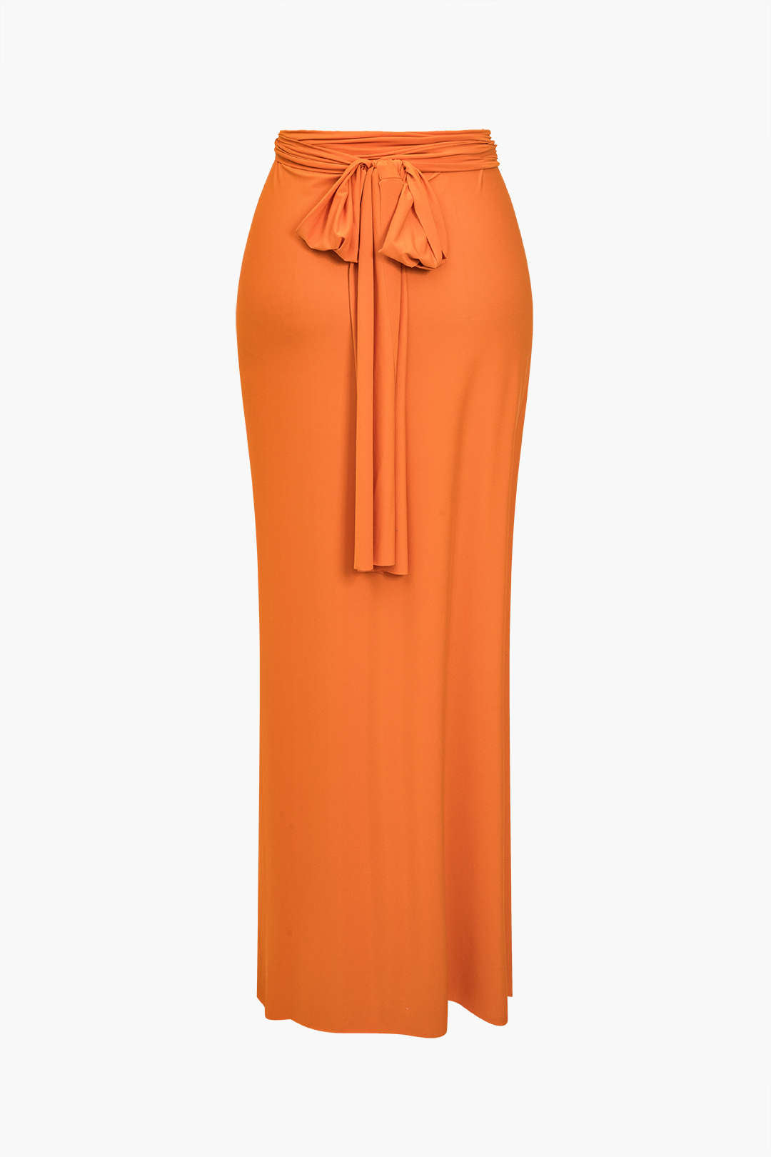 Solid Reversible Asymmetrical Tie-Up Maxi Dress