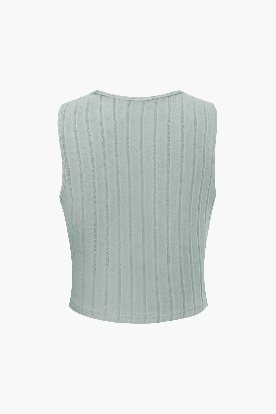 Bażiku Solid Knit Tank Top U Qliezet Għoli Qliezet