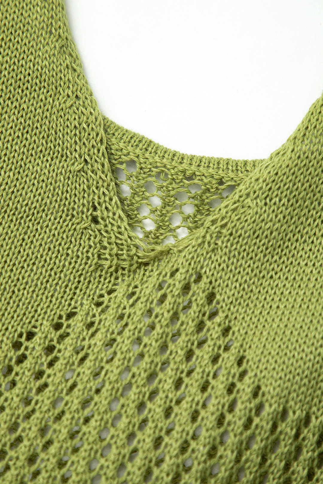 Open Knit Ruffle Hem Cami Mini Dress Micas Open Knit Ruffle Hem Cami Mini Dress Micas