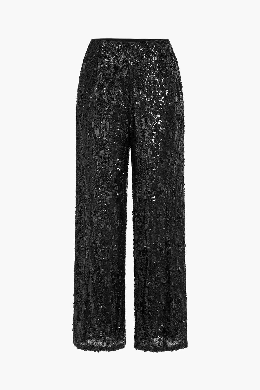 Sequin Zipper Trousers