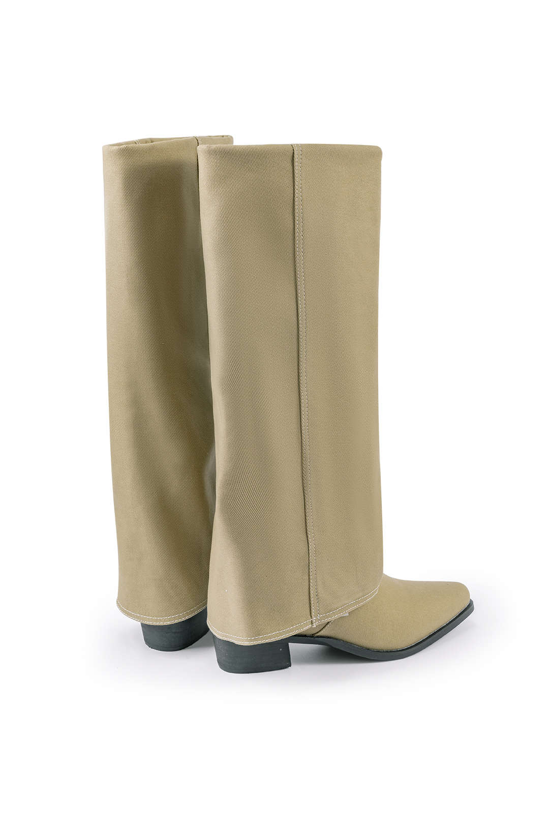 Wrap Pointed Mid Calf Boots