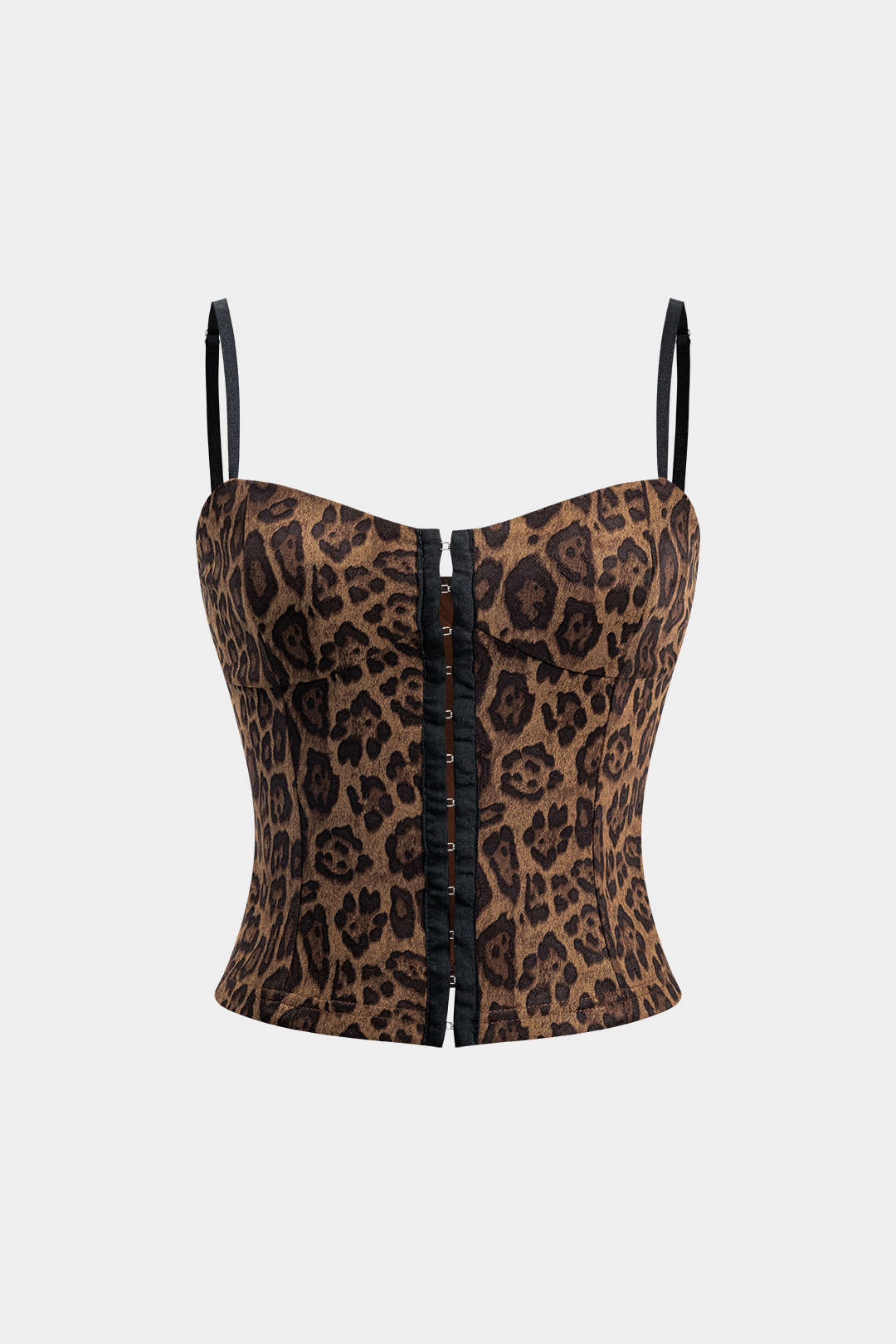 Top camisero con estampado de leopardo