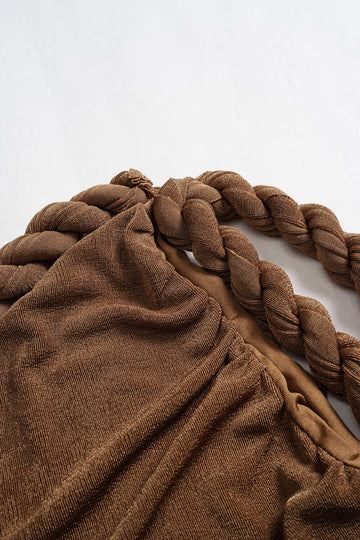 Ruched Twist Knot Tube Top